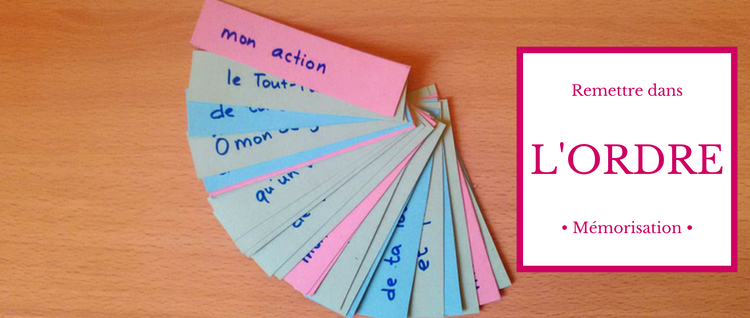 Remettre les mots dans l’ordre